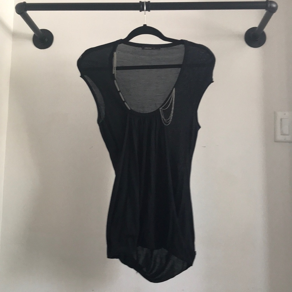 SHARON WAUCHOB COLLECTION K Silk Top with chains